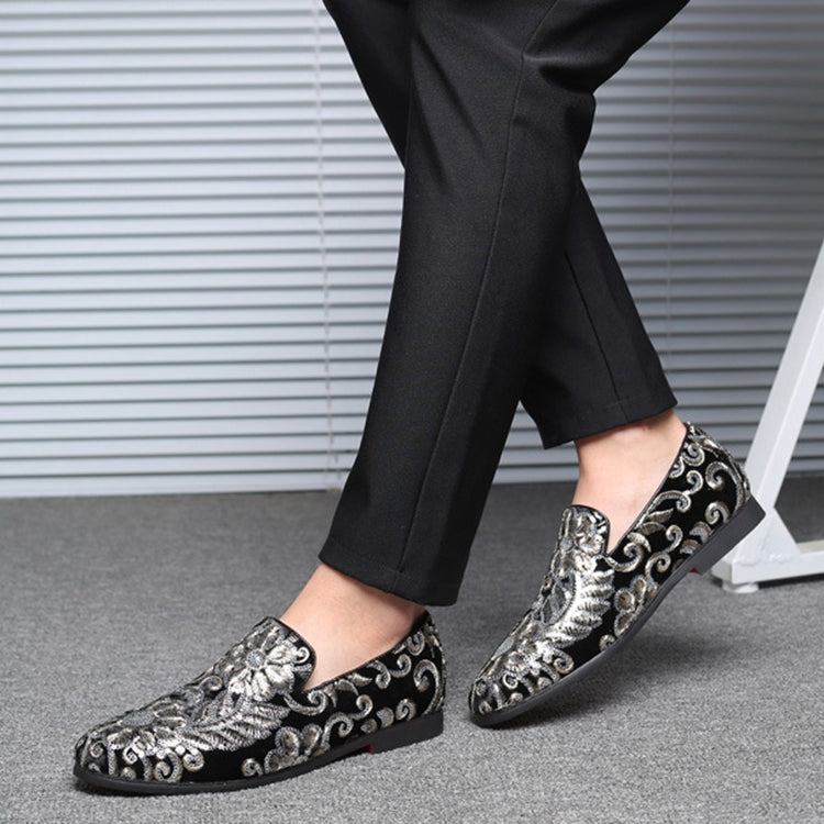 Men Casual Fashion Glitter Shoe Slip-on Shoes Loafers