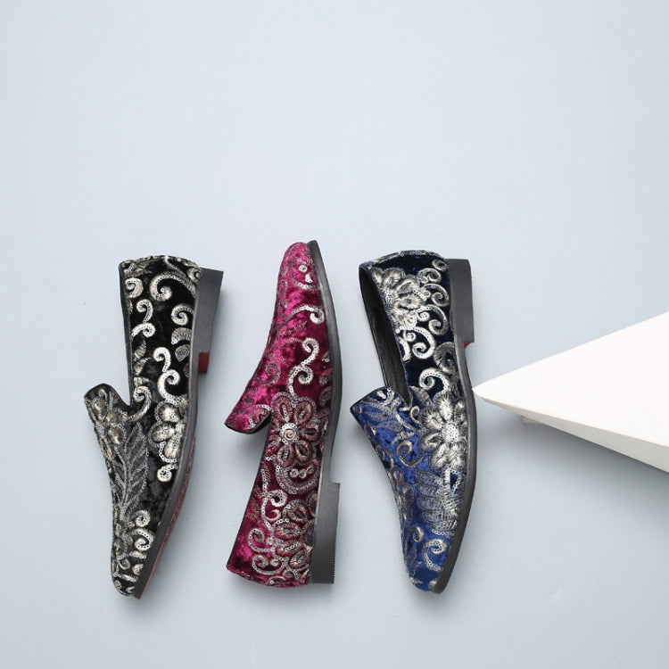 Men Casual Fashion Glitter Shoe Slip-on Shoes Loafers