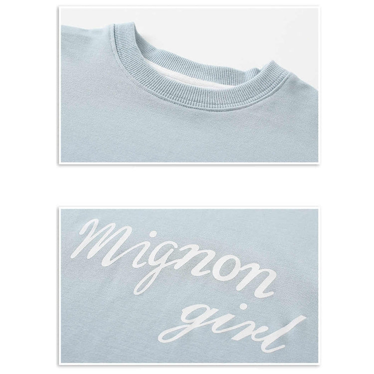 Autumn Girls Fashion Letter Pattern Long Sleeve Lace Stitching Dress