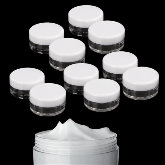 10 PCS Mini 5ml gram test cream, cosmetic plastic bottle