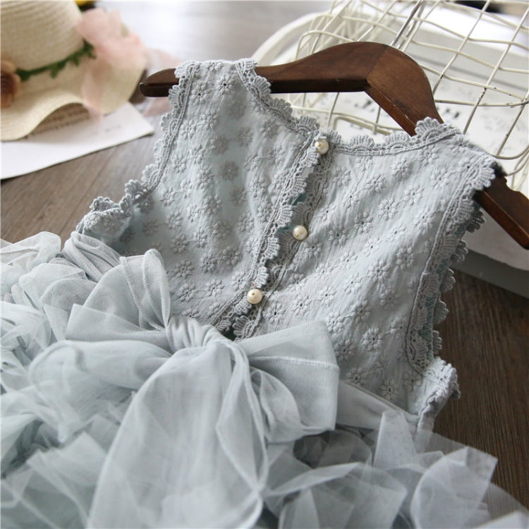 Summer Girls Sleeveless Tutu Lace Dress