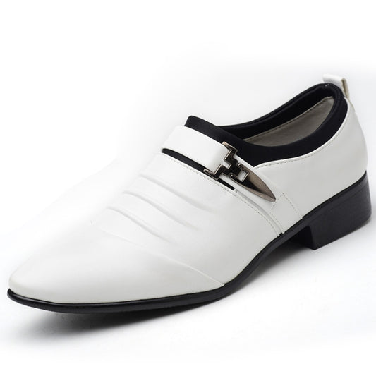 Men Set Business Dress Shoes PU Leather Pointed Toe Oxfords Shoes