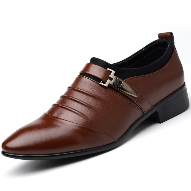 Men Set Business Dress Shoes PU Leather Pointed Toe Oxfords Shoes