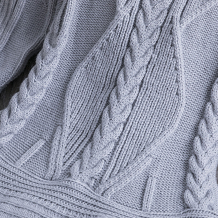 Winter Girls Knit Long Sleeve Sweater Organza Dress Evening Dress