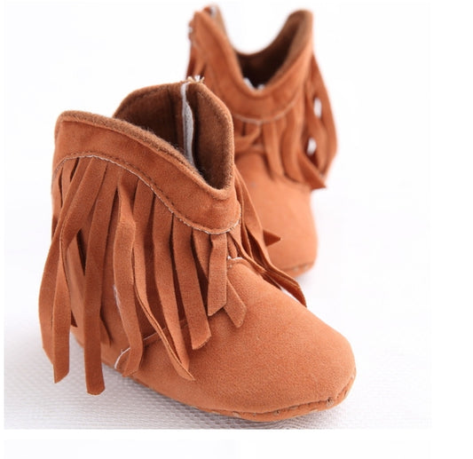 Baby Boots Toddler Shoes Infant First Walker Soft Sole Newborn Crib Shoes