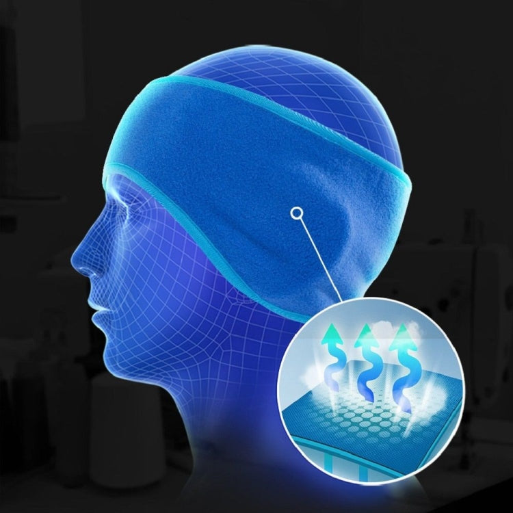 Autumn and Winter  Outdoor Sports Sweat-absorbent Breathable Warm Earmuffs Fleece Headband for Men / Women