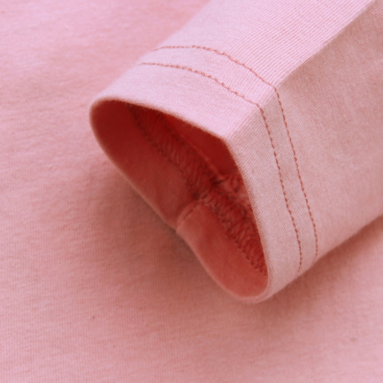 Spring Autumn Girls Solid Color Cotton Three-quarter Sleeve Dress