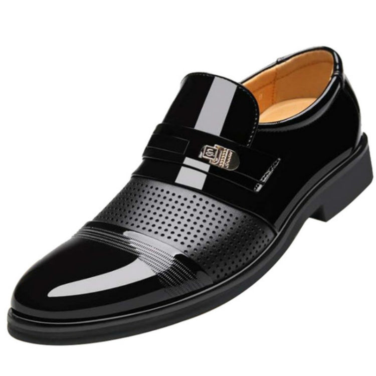 Men Summer Hole Shoe Slip-on Dress Business Shoes