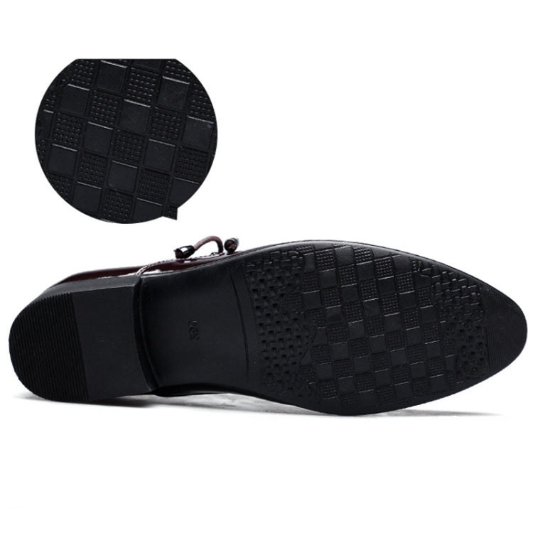Pointed Business Dress Men Glossy Casual Leather Shoes