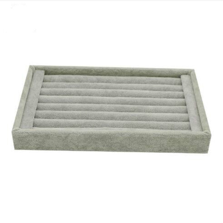 Velvet Case Jewelry Display Holder Organizer Rings Earrings Storage Tray