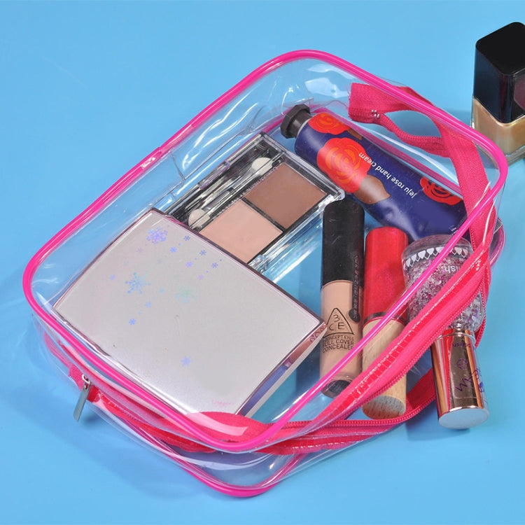 Portable Travel Zip Look PVC Bags Waterproof Transparent Makeup Storage Bag