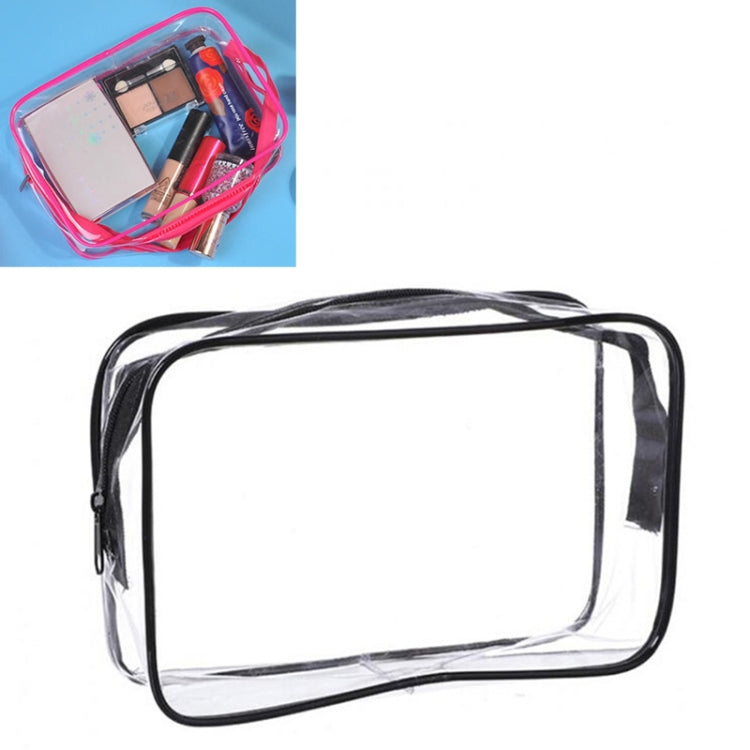 Portable Travel Zip Look PVC Bags Waterproof Transparent Makeup Storage Bag