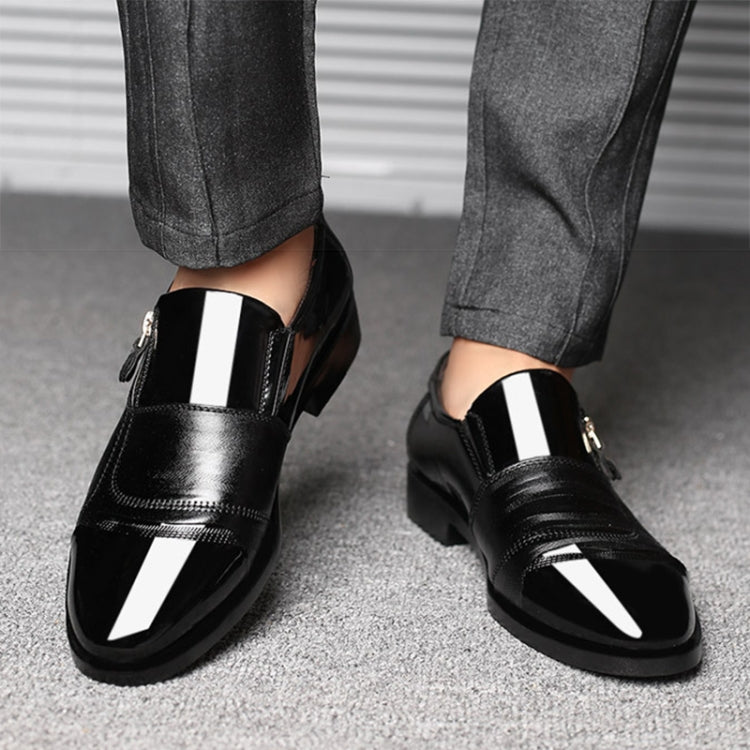 Men Business Dress Pointed Toe Slip-On Shoes
