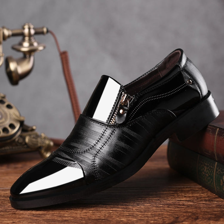 Men Business Dress Pointed Toe Slip-On Shoes