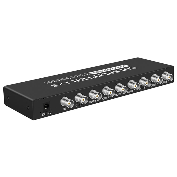 1 In 8 Out SD-SDI / HD-SDI / 3G-SDI Distribution Amplifier Video SDI Splitter, 1 In 8 Out