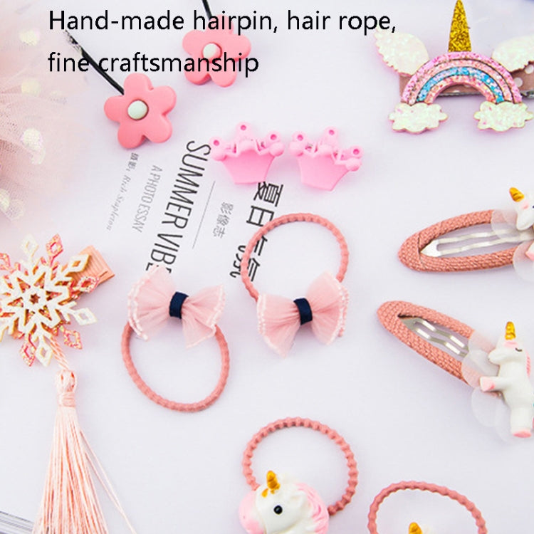 Little Girl Hair Accessories Set Gift Box Children Hairpin Combination Girl Jewelry Headdress Birthday Gift