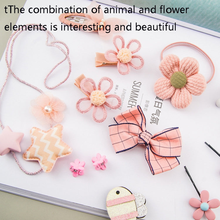 Little Girl Hair Accessories Set Gift Box Children Hairpin Combination Girl Jewelry Headdress Birthday Gift