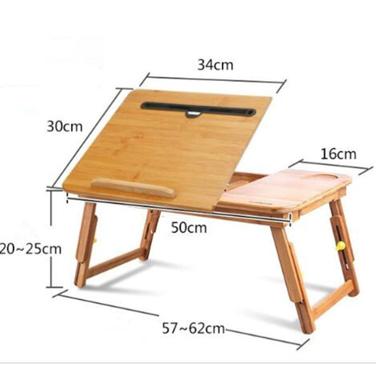 Nanzhu Folding Computer Table Bed Card Slot Laptop Table Simple Lazy Lift Computer Desk, Medium 54cm