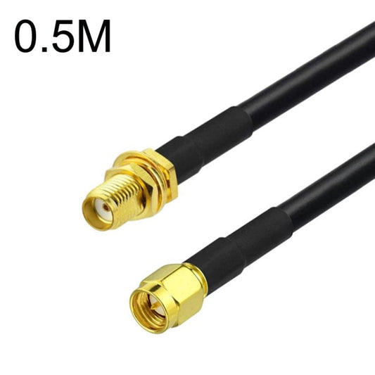 SMA Male To SMA Female RG58 Coaxial Adapter Cable, SMA Male To SMA Female 0.5m, SMA Male To SMA Female 1m, SMA Male To SMA Female 1.5m, SMA Male To SMA Female 3m, SMA Male To SMA Female 5m, SMA Male To SMA Female 10m