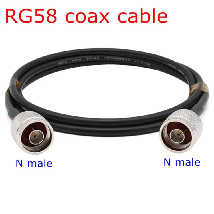 N Male To N Male RG58 Coaxial Adapter Cable, 0.5m, 1m, 1.5m, 3m, 5m, 10m