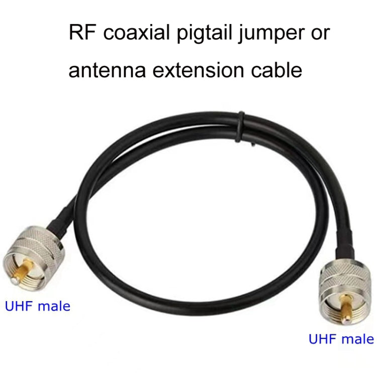 UHF Male To UHF Male RG58 Coaxial Adapter Cable, 0.5m, 1m, 1.5m, 3m, 5m, 10m