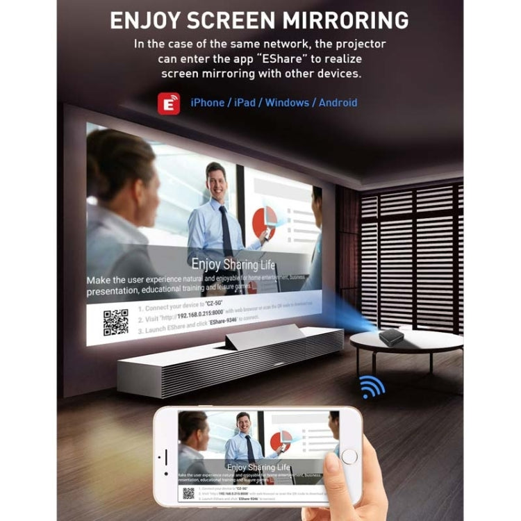 P11 4K HD DLP Mini 3D Projector 4G + 32G Smart Micro Convenient Projector, UK Plug, AU Plug