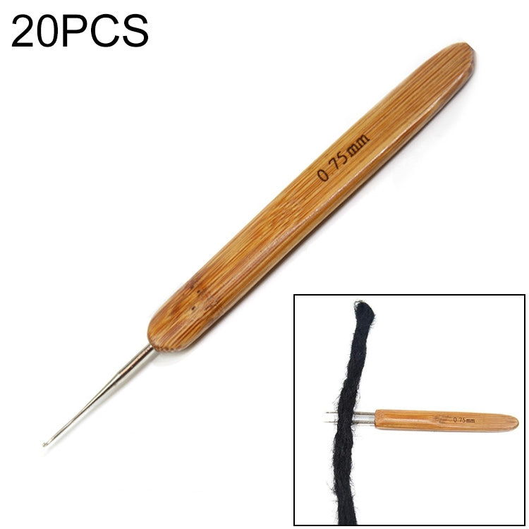 20 PCS Dirty Braid Braid Single Hook Double Hook Wig Knitting Tool Crochet