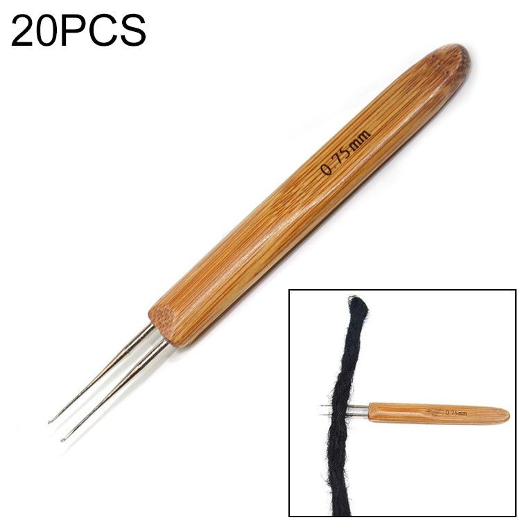 20 PCS Dirty Braid Braid Single Hook Double Hook Wig Knitting Tool Crochet