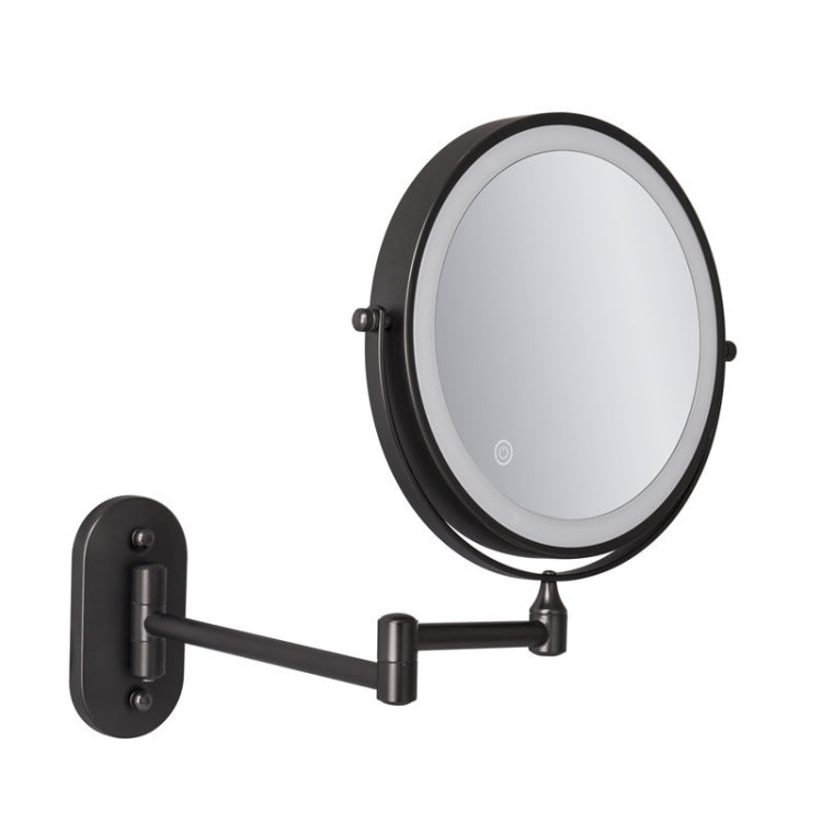 8 Inch Wall-Mounted Double-Sided Makeup Mirror LED Three-Tone Light Bathroom Mirror White Light, Battery Models Silver, USB Charging Silver, Battery Models Matte Nickel Color, USB Charging Matte Nickel Color, Battery Models Black, USB Charging Black