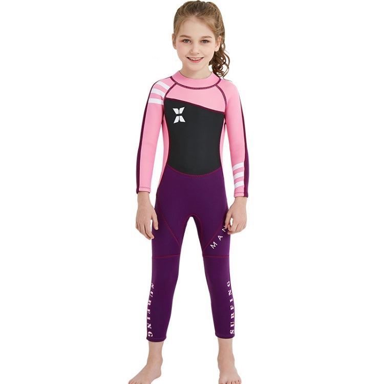 DIVE & SAIL WS-18818 Children Diving Suit One-piece Warm Snorkeling Surfing Anti-jellyfish Swimsuit