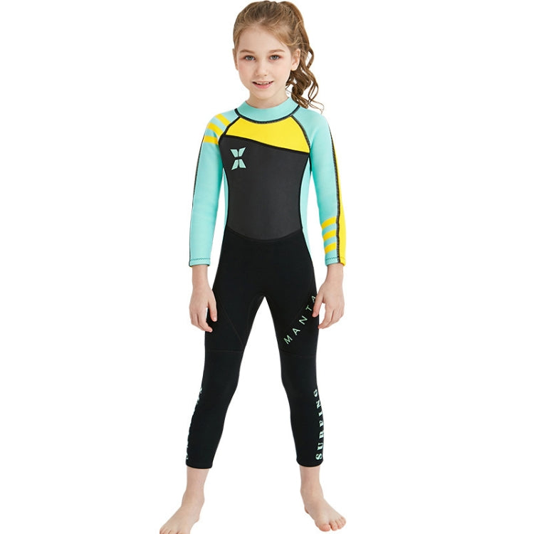 DIVE & SAIL WS-18818 Children Diving Suit One-piece Warm Snorkeling Surfing Anti-jellyfish Swimsuit