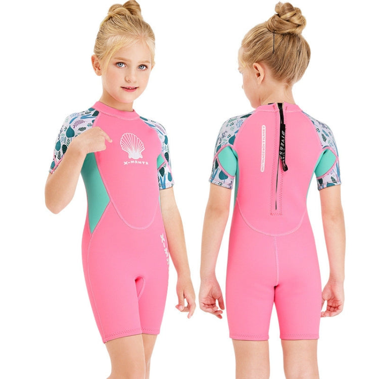 DIVE & SAIL M150656K Children Diving Suit 2.5mm One-piece Warm Swimsuit Short-sleeved Cold-proof Snorkeling Surfing Anti-jellyfish Suit