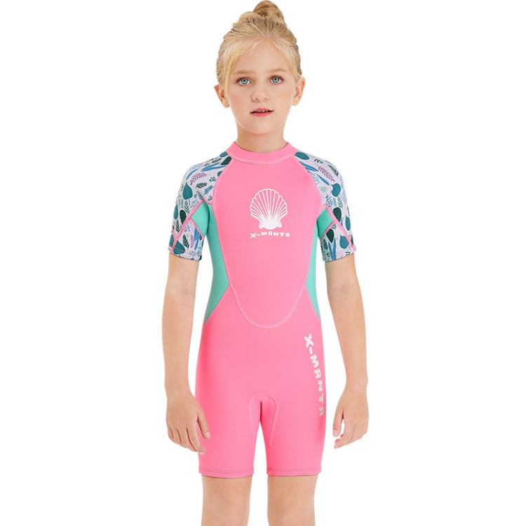 DIVE & SAIL M150656K Children Diving Suit 2.5mm One-piece Warm Swimsuit Short-sleeved Cold-proof Snorkeling Surfing Anti-jellyfish Suit