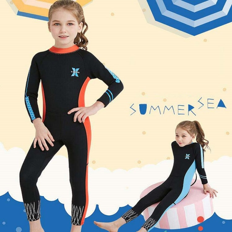 DIVE & SAIL 2.5mm Children Diving Suit One-piece Warm Snorkeling Suit Drifting Sunscreen Swimsuit