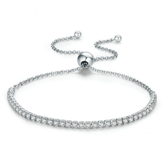 Affectionate S925 Sterling Silver Bracelet Adjustable Women Bracelet