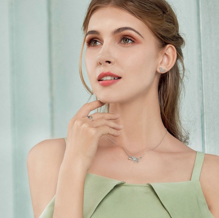 Naughty Cat Sterling Silver Ring Fashion Open Ring