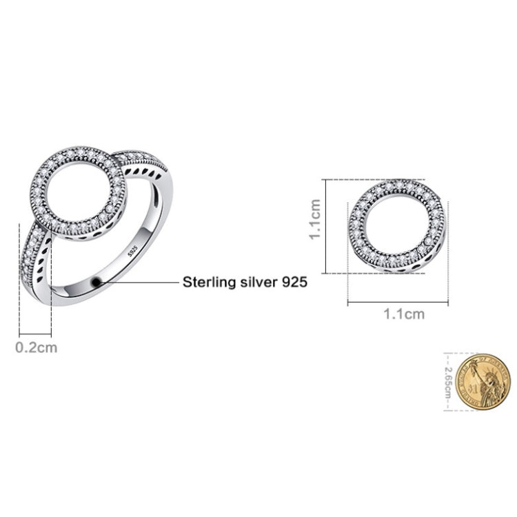 S925 Sterling Silver Womens Inlaid Ring, 6, 7, 9