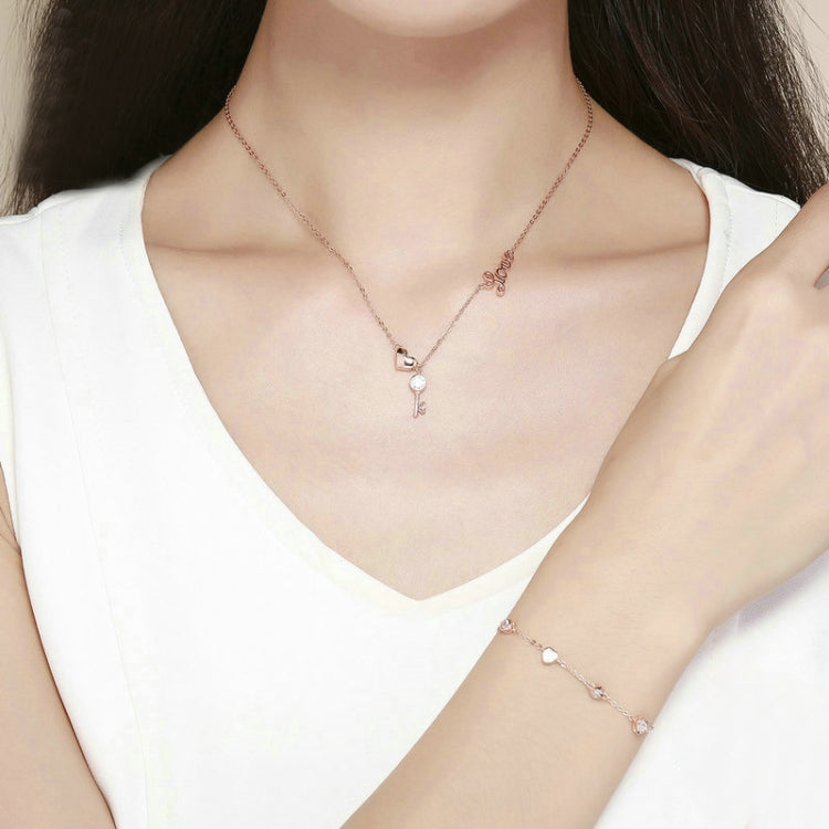 Rose Gold Plated Zircon Bracelet S925 Sterling Silver Female Bracelet