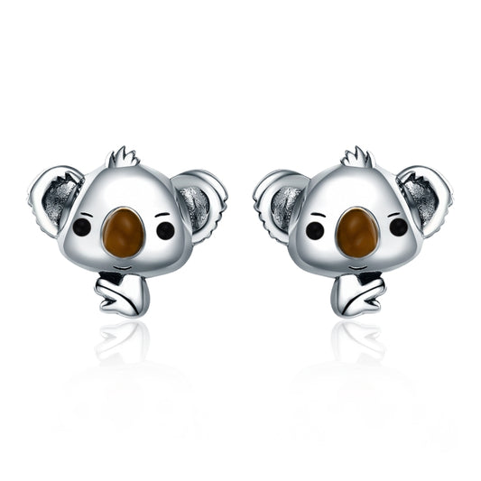 Koala Sterling Silver Ladies Gemstone Earrings