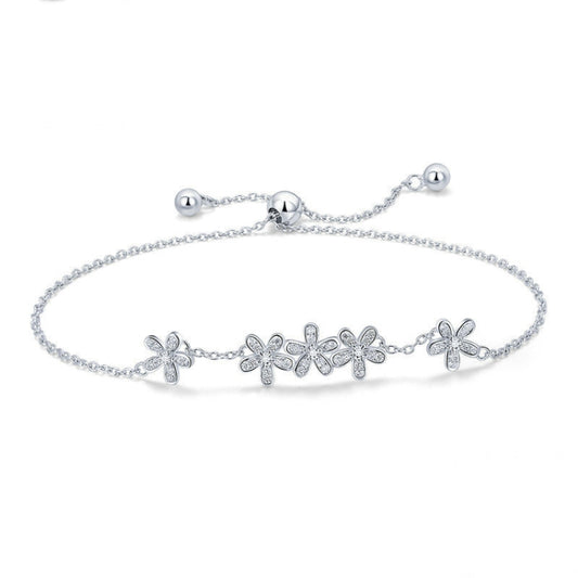 S925 Daisy Lady Sterling Silver Bracelet