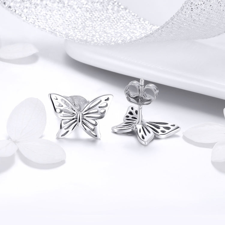 S925 Sterling Silver Butterfly Earrings