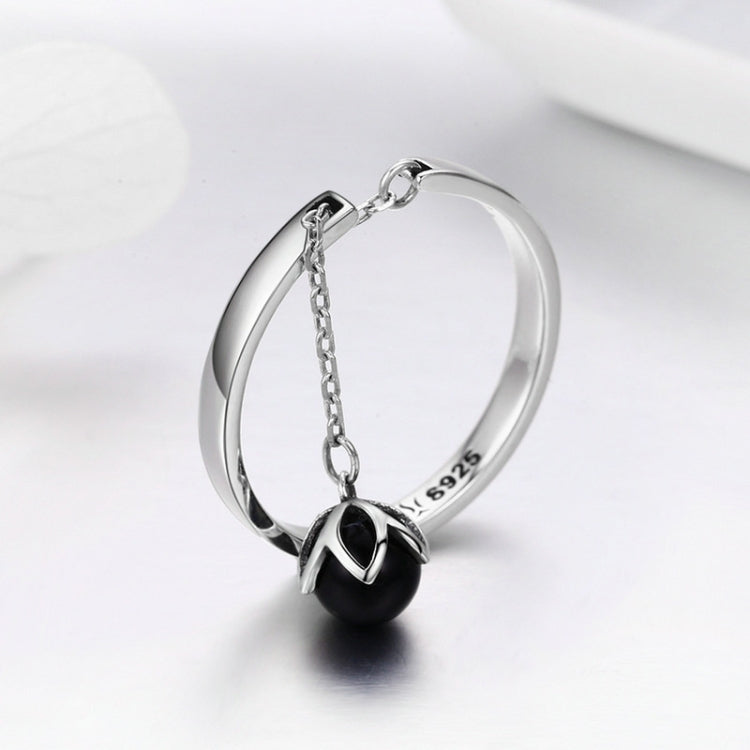 S925 Sterling Silver Open Pearl Ring