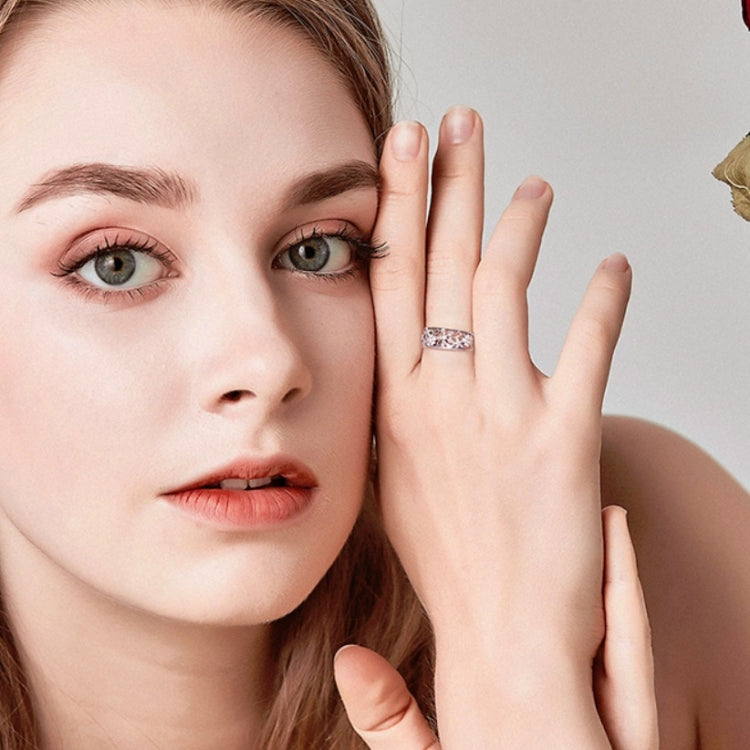 S925 Sterling Silver Ring Flower Dance Fashion Personality Ring