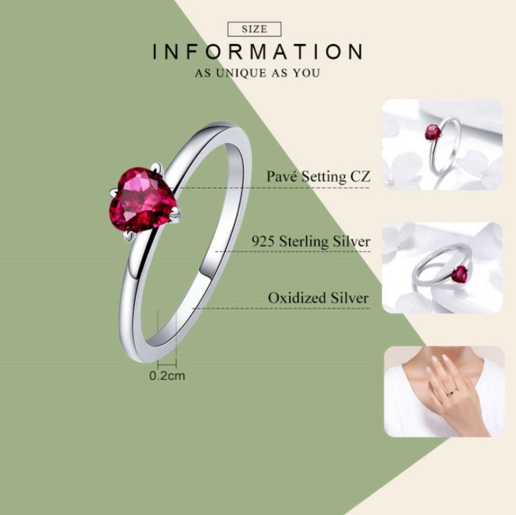 S925 Sterling Silver Ring Heartbeat Fashion Ring