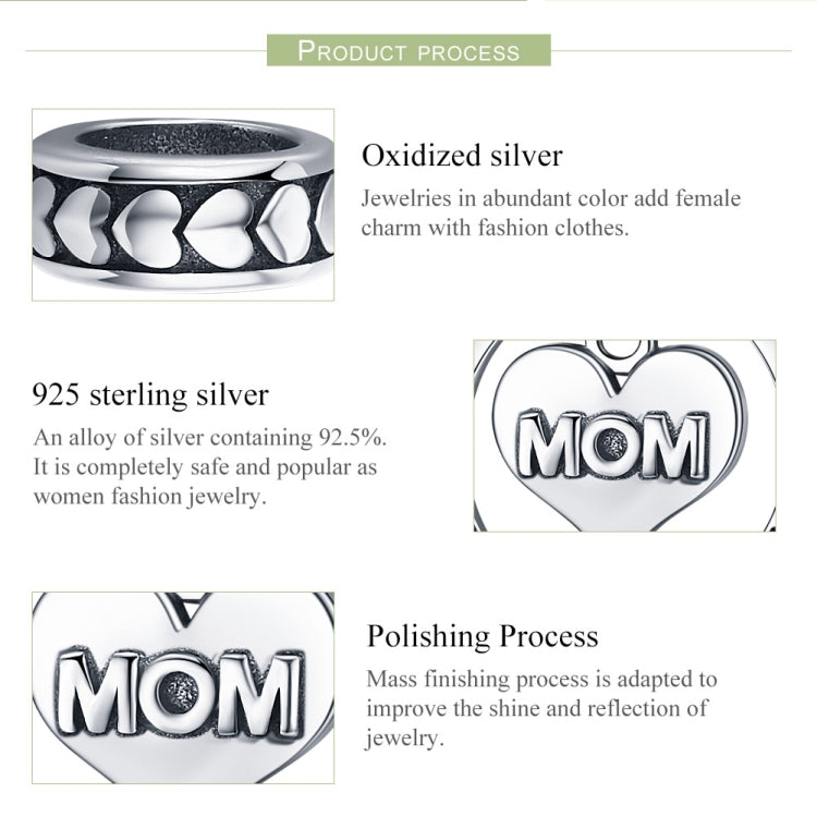 Mothers Day Gift S925 Sterling Silver Tribute To Mothers Love Beads DIY Bracelet Accessories