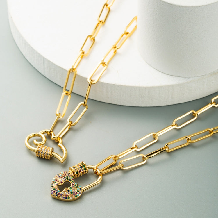 Ladies Exquisite Clavicle Chain Brass Micro-inlaid Zircon Necklace