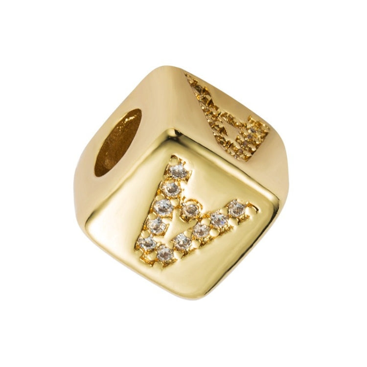 English Letter Beads Bracelet Brass Micro-inlaid Couple Red String Pull DIY Bracelet Jewelry