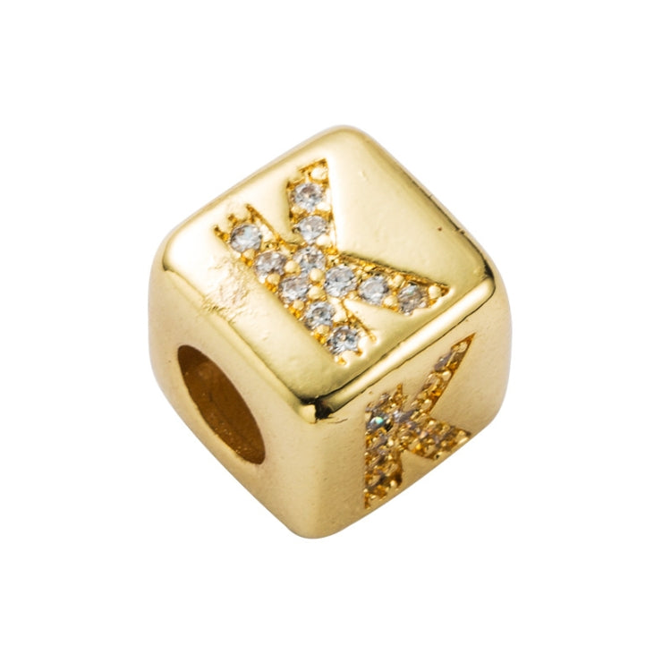 English Letter Beads Bracelet Brass Micro-inlaid Couple Red String Pull DIY Bracelet Jewelry