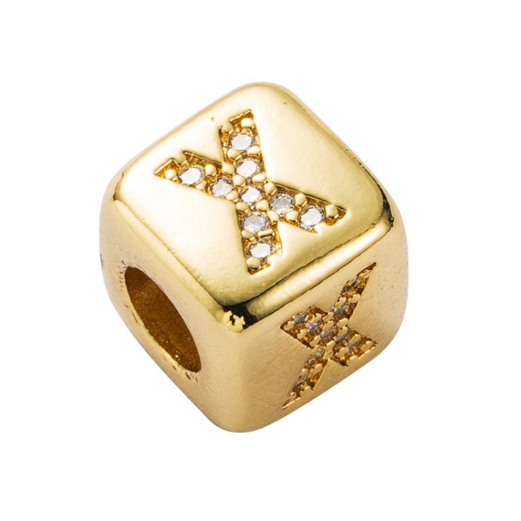 English Letter Beads Bracelet Brass Micro-inlaid Couple Red String Pull DIY Bracelet Jewelry