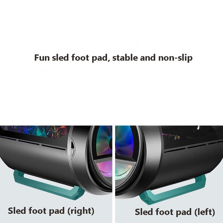 GAMEKM Genki Bomb Personality Gaming Internet Cafe Side Through Gaming Case USB 3.0 Water-cooled Desktop Computer Case